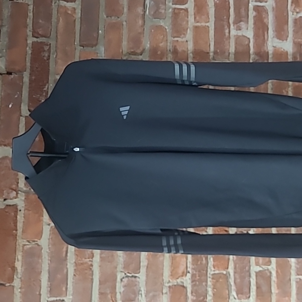 Adidas Golf Black Quarter Zip Pullover, Size L